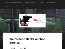 Tablet Screenshot of henke-auction.com